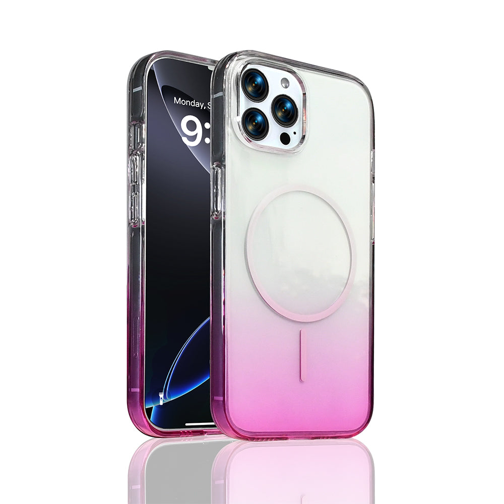 Apple iPhone 14 Pro Max Kılıf M-Safe Şarj Özellikli Zore Septik Silikon Kapak Mor