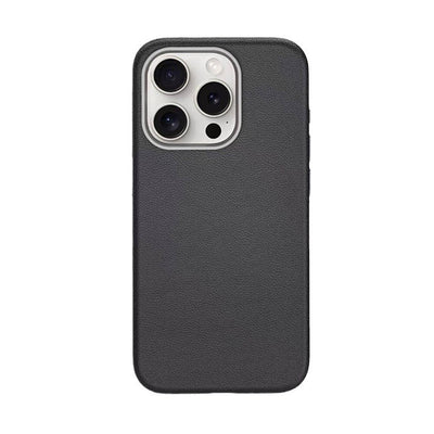 Apple iPhone 14 Pro Max Kılıf M-safe Şarj Özellikli PU Deri Zore Adora Kapak Siyah