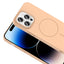 Apple iPhone 14 Pro Max Kılıf M-safe Şarj Özellikli Zore Ruby Sert Kapak Lacivert