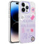 Apple iPhone 14 Pro Max Kılıf Mermer Desenli Zore Marbello Kapak Mor