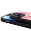 Apple iPhone 14 Pro Max Kılıf Parlayan Kabartmalı İkonik Figürlü Zore Amas Silikon Kapak Mor