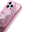 Apple iPhone 14 Pro Max Kılıf Sıvılı Simli Şeffaf Arka Yüzey Zore Keto Silikon Kapak Gümüş