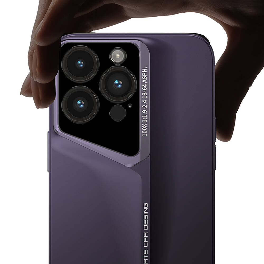 Apple iPhone 14 Pro Max Kılıf Ultra İnce Kamera Korumalı Sert Rubber Zore Procase Kapak Derin Mor