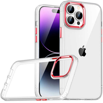 Apple iPhone 14 Pro Max Kılıf Zore Flora Kapak Kırmızı