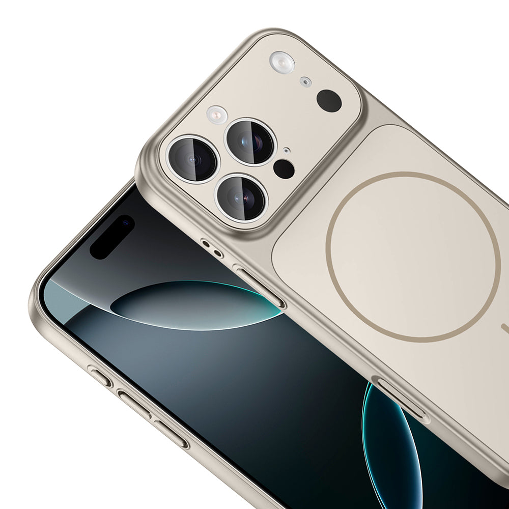 Apple iPhone 14 Pro Max Kılıf Zore M-Safe Şarj Özellikli Kamera Korumalı Formen Kapak Mavi