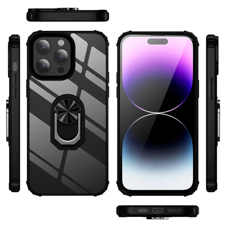 Apple iPhone 14 Pro Max Kılıf Zore Mola Kapak Siyah