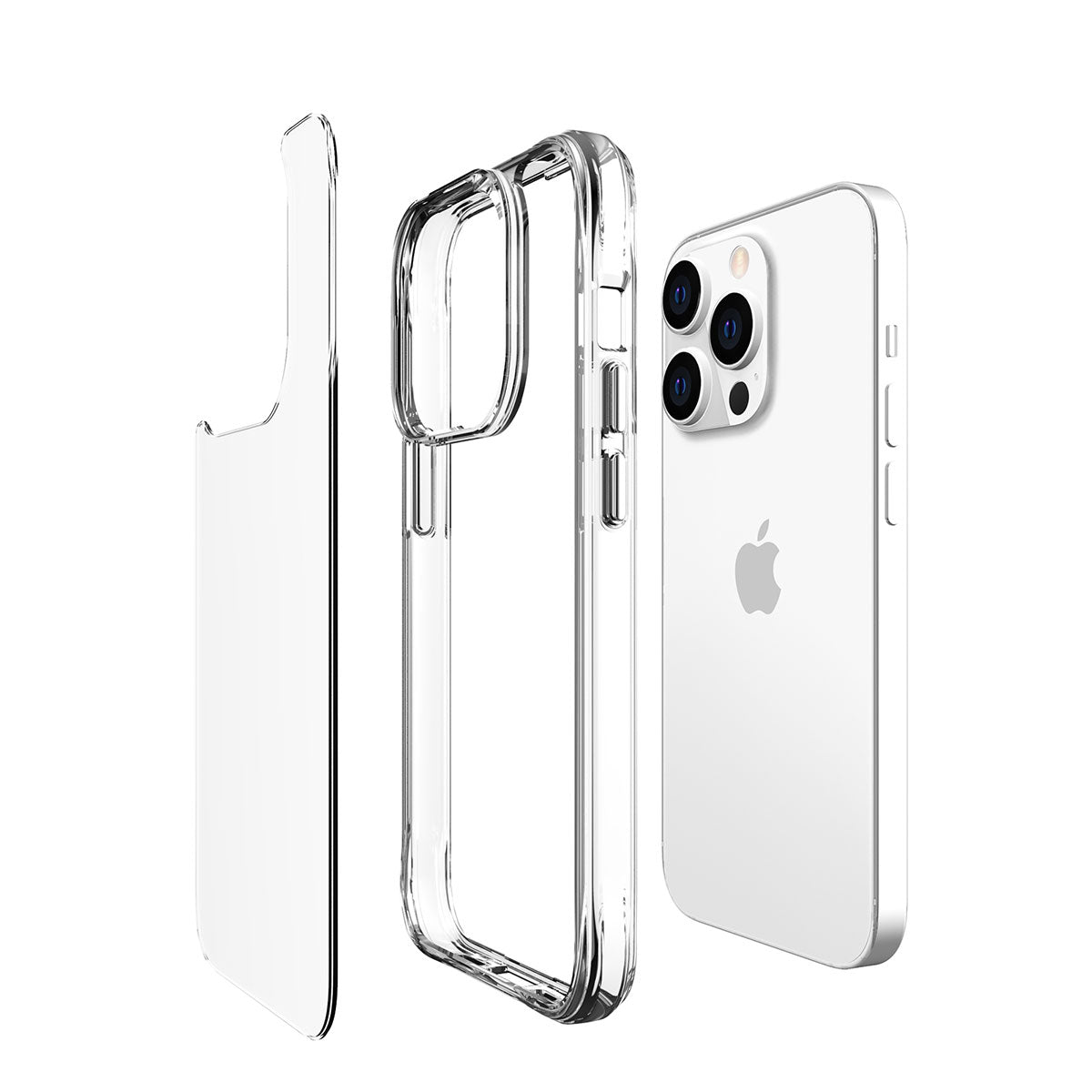 Apple iPhone 14 Pro Max Kılıf Zore Şeffaf Ultra İnce Airbag Tasarımlı Okka Kapak Renksiz