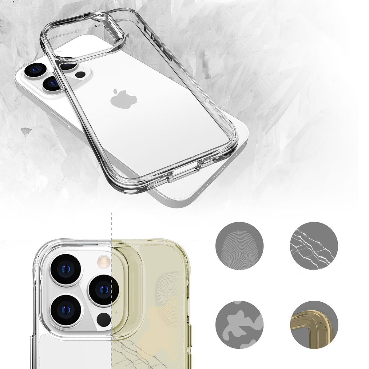 Apple iPhone 14 Pro Max Kılıf Zore Şeffaf Ultra İnce Airbag Tasarımlı Okka Kapak Renksiz