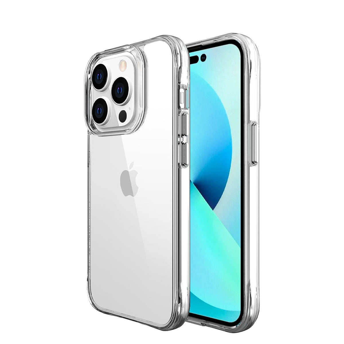 Apple iPhone 14 Pro Max Kılıf Zore Şeffaf Ultra İnce Airbag Tasarımlı Okka Kapak Renksiz