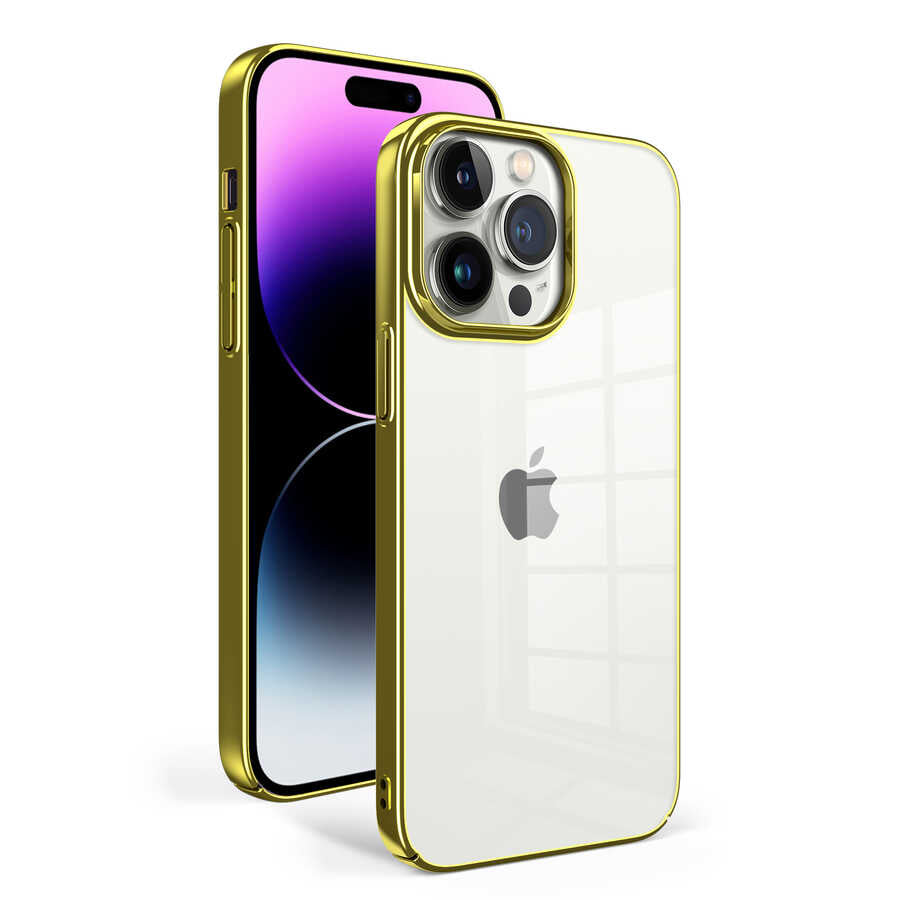 Apple iPhone 14 Pro Max Kılıf Zore Sun Kapak Gold