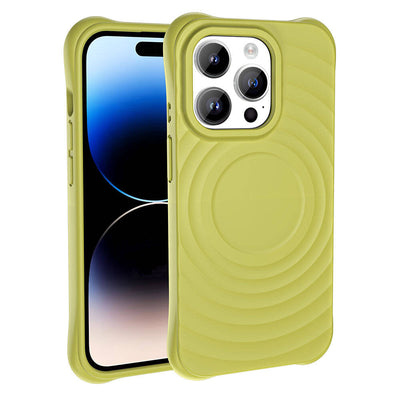 Apple iPhone 14 Pro Max M-safe Şarj Özellikli Airbagli Mat Görünümlü Zore Hepi Kapak Lila
