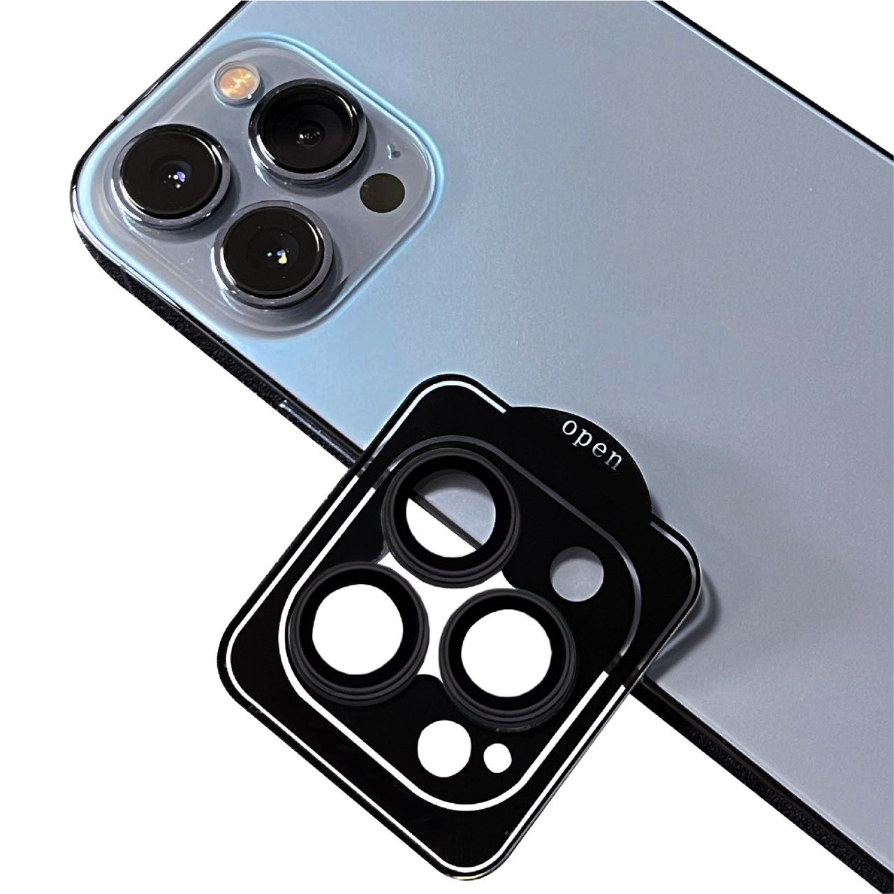 Apple iPhone 14 Pro Max Zore CL-11 Safir Parmak İzi Bırakmayan Anti-Reflective Kamera Lens Koruyucu Derin Mor