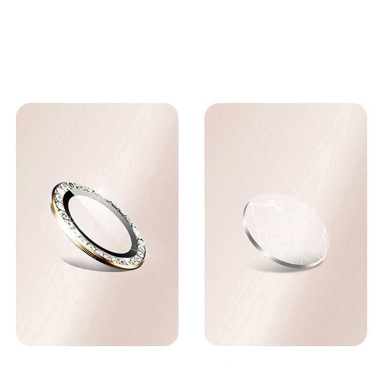 Apple iPhone 14 Zore CL-06 Kamera Lens Koruyucu Gold