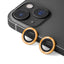 Apple iPhone 14 Zore CL-12 Premium Safir Parmak İzi Bırakmayan Anti-Reflective Kamera Lens Koruyucu Turuncu
