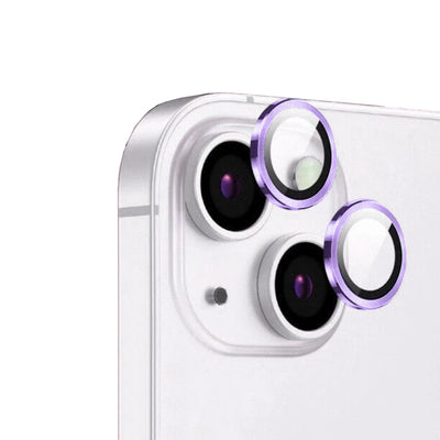 Apple iPhone 14 Zore CL-12 Premium Safir Parmak İzi Bırakmayan Anti-Reflective Kamera Lens Koruyucu Mor