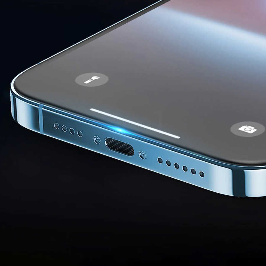 Apple iPhone 15 Davin 5D Cam Ekran Koruyucu Siyah