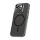 Apple iPhone 15 Kılıf Airbagli M-safe Wireless Şarj Özellikli Lens Koruyuculu Zore Klaptika Kapak Siyah