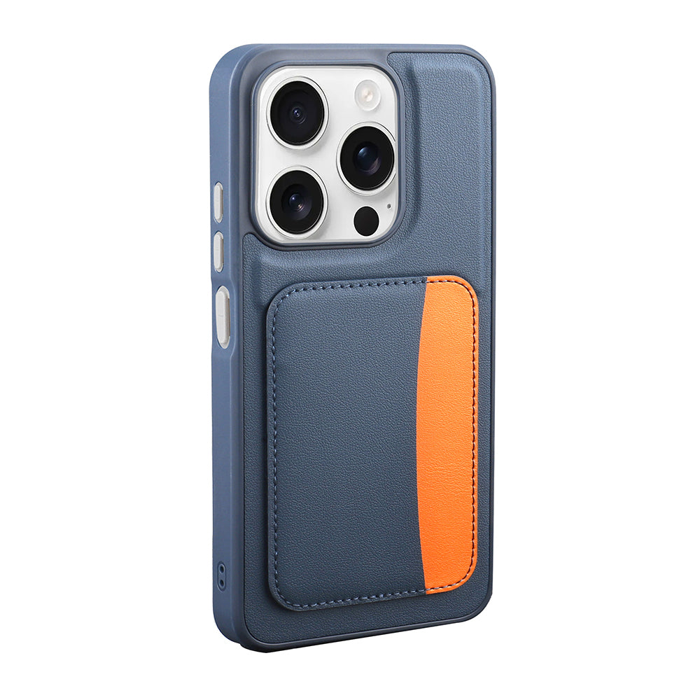 Apple iPhone 15 Kılıf Kartlıklı Zore X-Kart Silikon Kapak Siyah