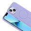 Apple iPhone 15 Kılıf M-Safe Şarj Özellikli Metal Kamera Çerçeveli Zore Edi Silikon Kapak Lacivert