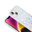 Apple iPhone 15 Kılıf M-Safe Şarj Özellikli Şeffaf Zore Folk Sert Kapak Fiyonk