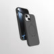 Apple iPhone 15 Kılıf M-safe Şarj Özellikli Standlı Zore Samara Kapak Titanyum-Gri
