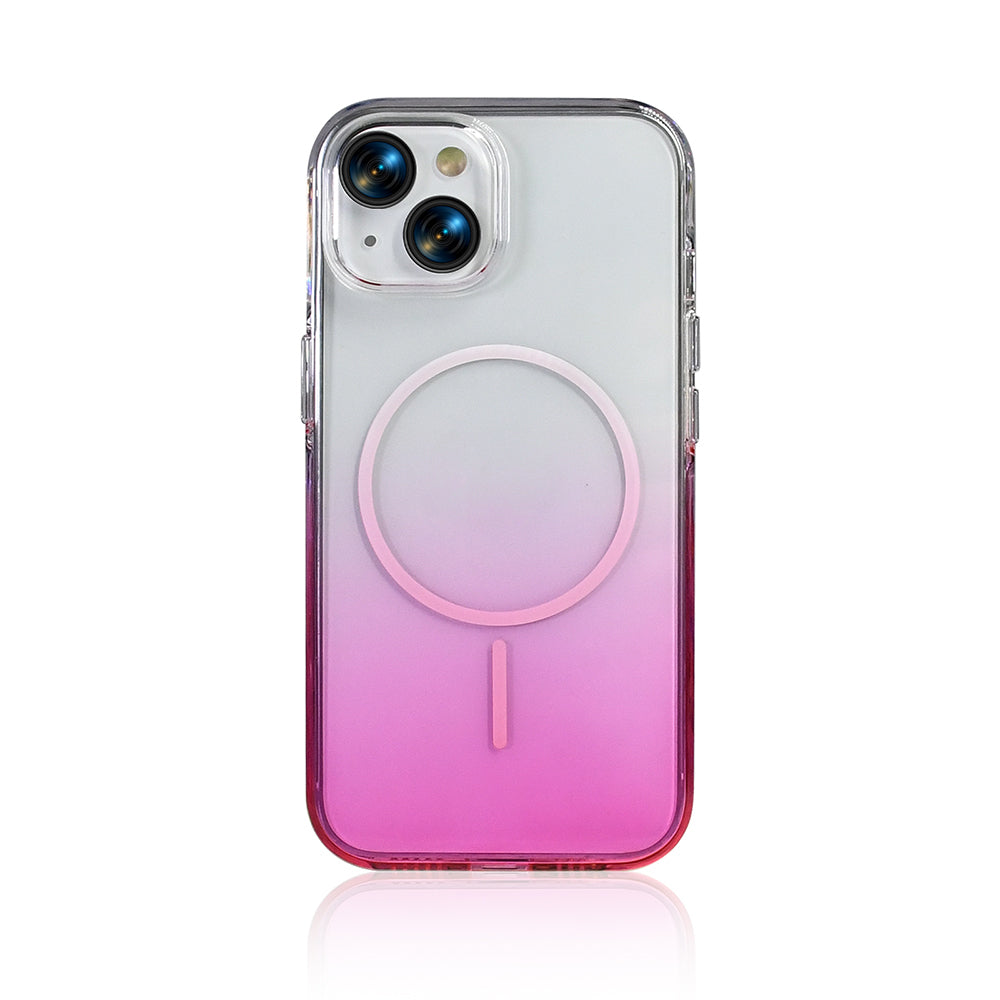 Apple iPhone 15 Kılıf M-Safe Şarj Özellikli Zore Septik Silikon Kapak Turuncu