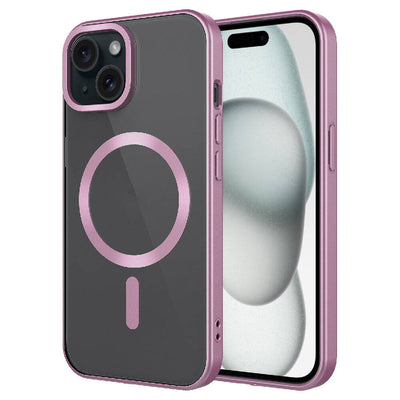 Apple iPhone 15 Kılıf Mat Tasarımlı M-safe Wireless Şarj Özellikli Zore Mat Setro Kapak Siyah