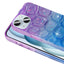 Apple iPhone 15 Kılıf Simli 3D Desenli Zore Hacar Kapak Pembe-Mavi
