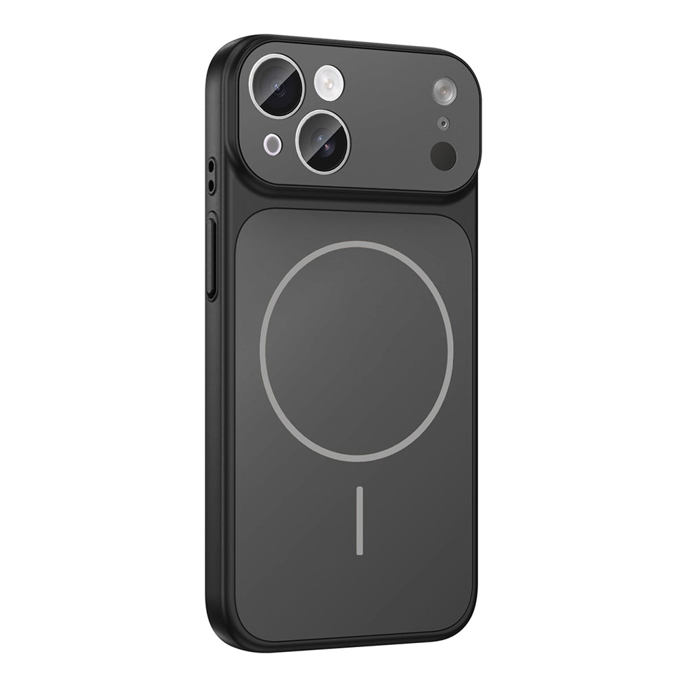 Apple iPhone 15 Kılıf Zore M-Safe Şarj Özellikli Kamera Korumalı Formen Kapak Gümüş