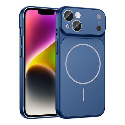 Apple iPhone 15 Kılıf Zore M-Safe Şarj Özellikli Kamera Korumalı Formen Kapak Gri