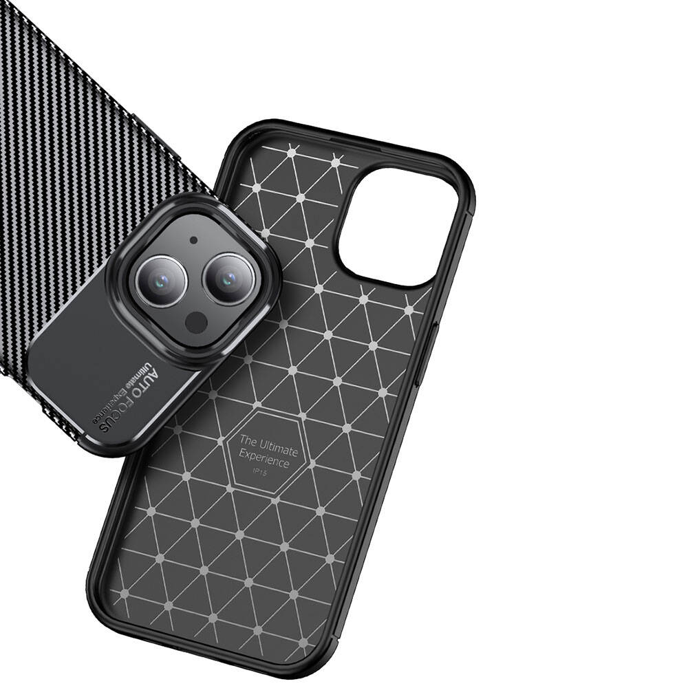 Apple iPhone 15 Kılıf Zore Negro Silikon Kapak Siyah