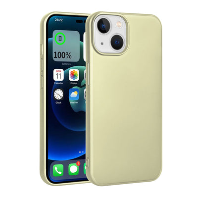 Apple iPhone 15 Kılıf Zore Premier Silikon Kapak Gold