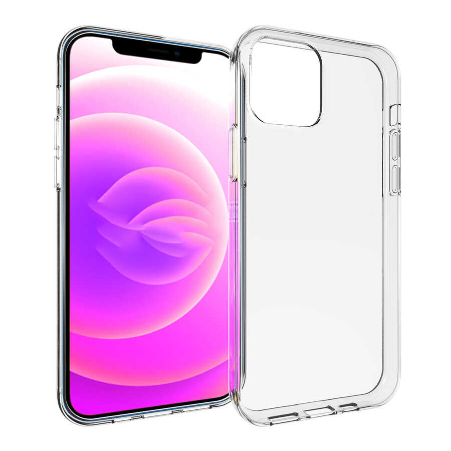 Apple iPhone 15 Kılıf Zore Süper Silikon Kapak Renksiz