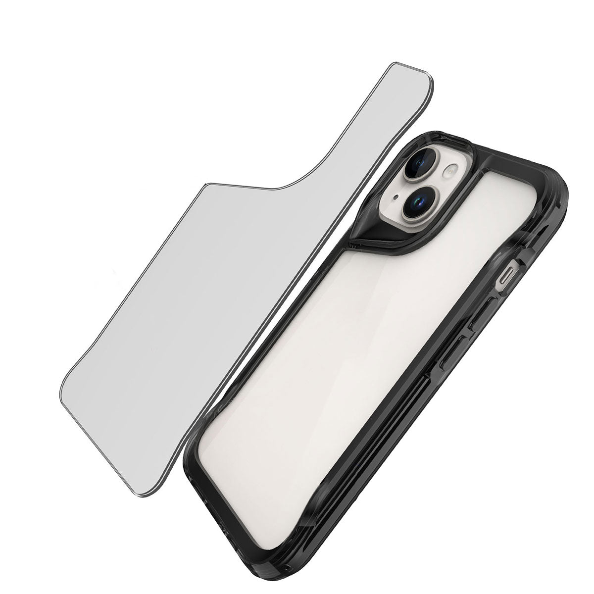 Apple iPhone 15 Kılıf Zore T-Max Kapak Koyu Gri