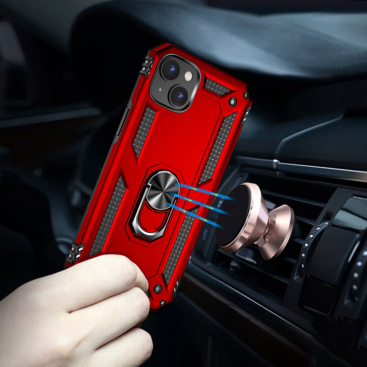 Apple iPhone 15 Kılıf Zore Vega Kapak Mavi