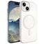 Apple iPhone 15 Kılıf Zore Wireless Şarj Özellikli Pixel M-safe Kapak Gümüş