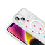 Apple iPhone 15 Plus Kılıf M-Safe Şarj Özellikli Şeffaf Zore Folk Sert Kapak Çilek
