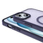 Apple iPhone 15 Plus Kılıf M-safe Şarj Özellikli Mat Arka Yüzey Zore Sio Kapak Gri