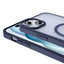 Apple iPhone 15 Plus Kılıf M-safe Şarj Özellikli Mat Arka Yüzey Zore Sio Kapak Kahverengi