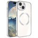 Apple iPhone 15 Plus Kılıf M-safe Wireless Şarj Özellikli Zore Setro Silikon Gümüş