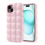 Apple iPhone 15 Plus Kılıf Parlak Esnek Silikon Zore Dom Dom Kapak Pembe