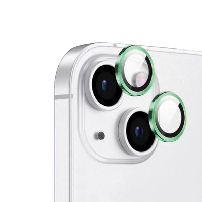 Apple iPhone 15 Plus Zore CL-12 Premium Safir Parmak İzi Bırakmayan Anti-Reflective Kamera Lens Koruyucu Yeşil