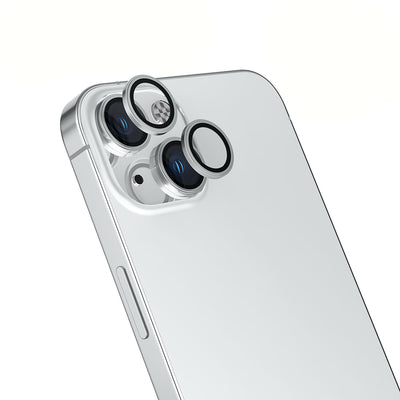 Apple iPhone 15 Plus Zore Mikro Kamera Lens Koruyucu Gümüş