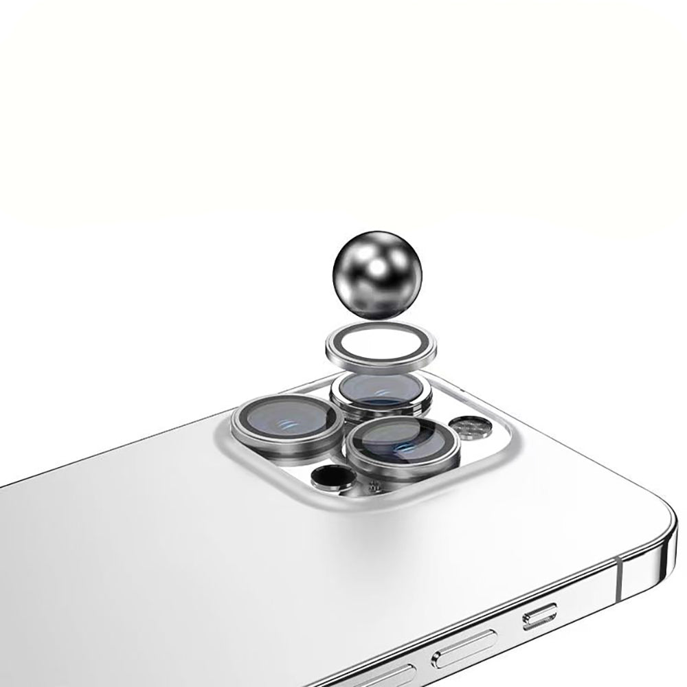 Apple iPhone 15 Plus Zore Mikro Kamera Lens Koruyucu Gümüş