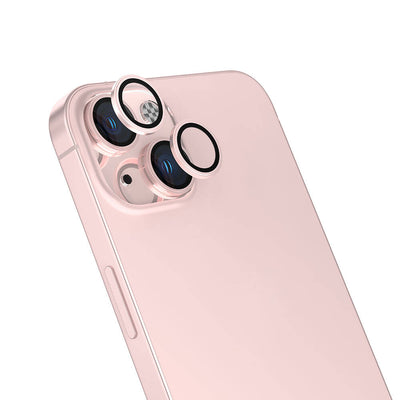 Apple iPhone 15 Plus Zore Safir CL-15 Parmak İzi Bırakmayan Anti-Reflective Kamera Lens Koruyucu Pembe