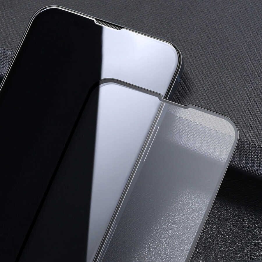 Apple iPhone 15 Pro Davin 5D Cam Ekran Koruyucu Siyah