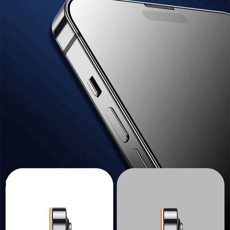 Apple iPhone 15 Pro Davin Mat Seramik Ekran Koruyucu Siyah