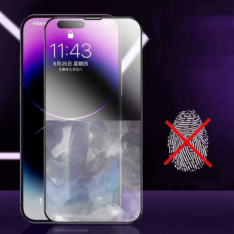 Apple iPhone 15 Pro Davin Mat Seramik Ekran Koruyucu Siyah