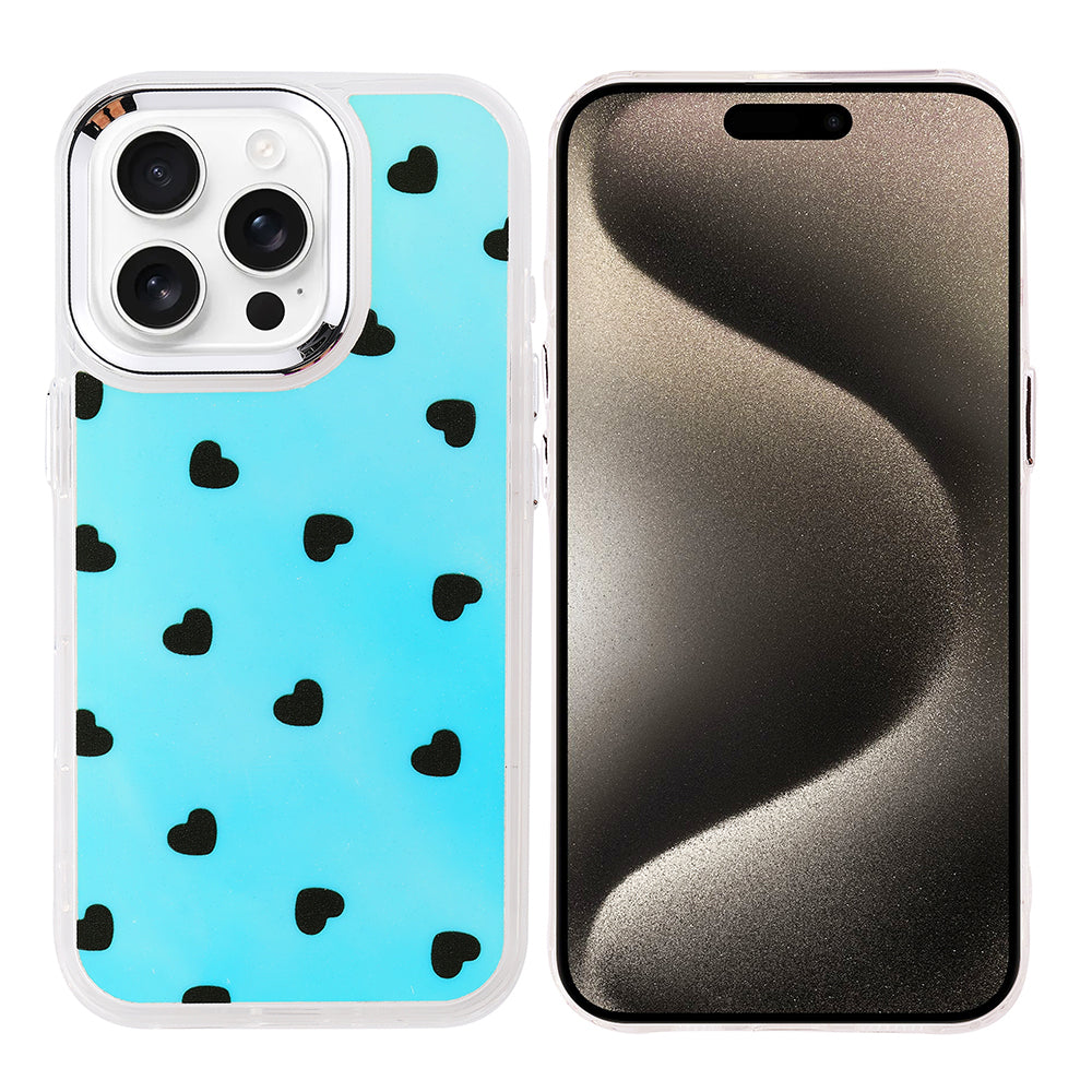 Apple iPhone 15 Pro Kılıf Airbag Tasarımlı Zore Hadra Kapak Kalp