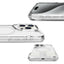 Apple iPhone 15 Pro Kılıf M-safe Şarj Özellikli Zore T-Max Standlı Kapak Renksiz